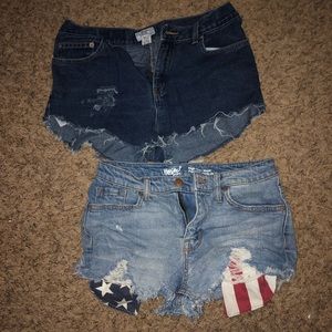 Shorts!!! Both for $25 dark ones are high waisted